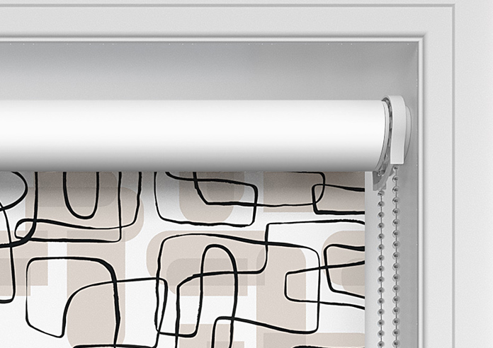 Meander, Beige - Twist&Fit Roller Blind - Image 11